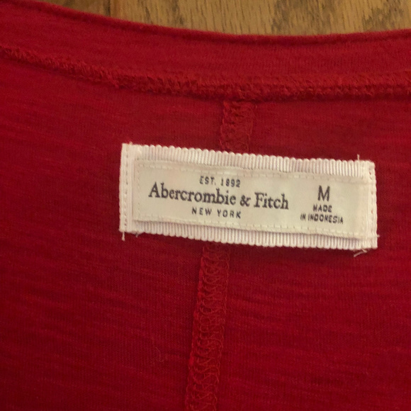 Abercrombie & Fitch Long Sleeved Henley, Medium - Picture 4 of 4